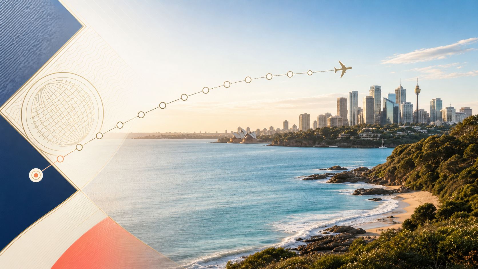 Timeline illustrating an Australian permanent resident planning a return after ten years overseas