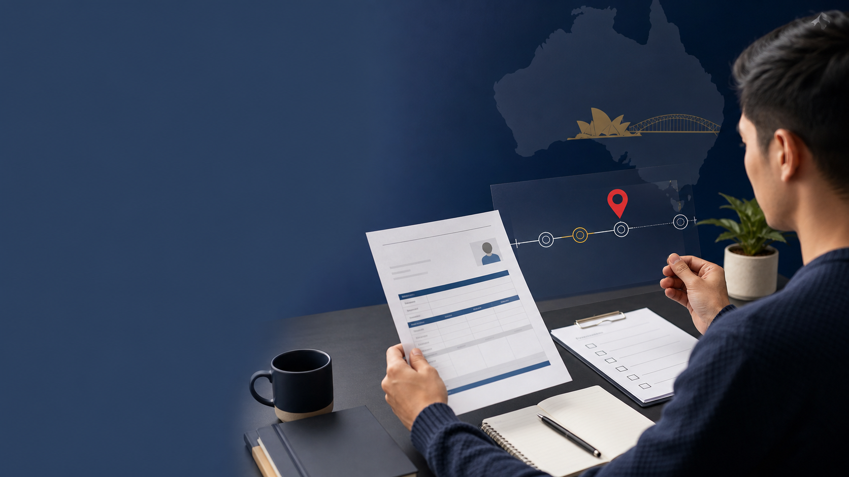Applicant checking English test dates against an Australian visa timeline